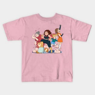 Superwoman Cartoon Illustration Kids T-Shirt